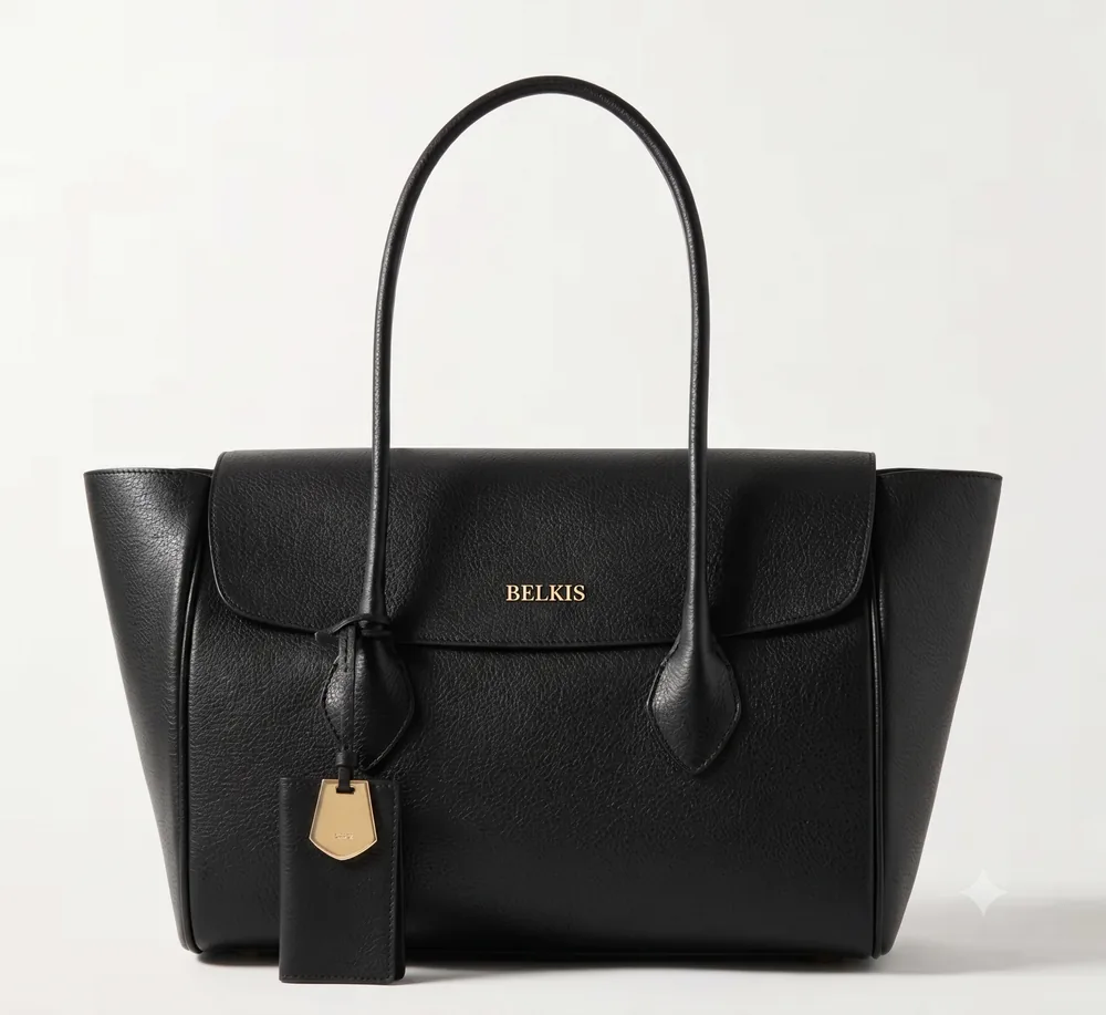 The Satchel, black leather satchel